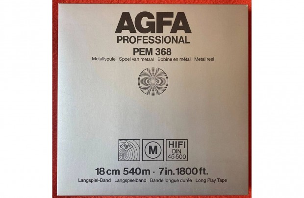 Agfa fm orss magn szalag bontatlan, j llapotban 18cm