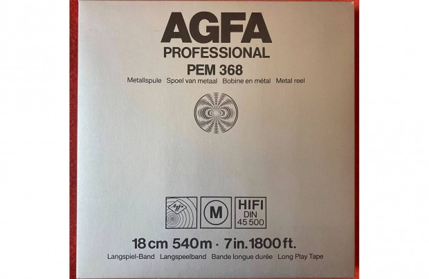 Agfa fm orss magnszalag bontatlan, j llapotban 18cm