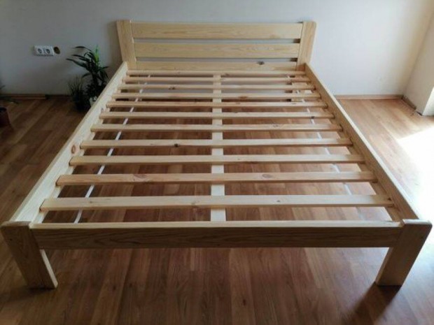 Ágy, keret és rács, nagy teherbírású. Új. 160x200-as, emelt kivitel