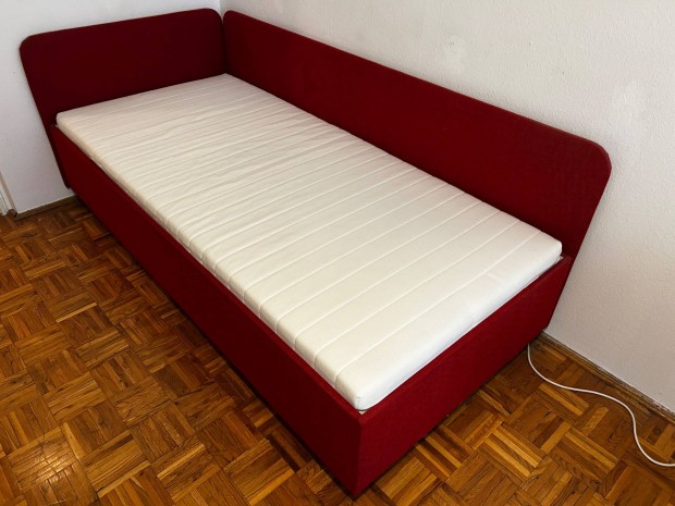 Ágyneműtartós ágy matraccal 90x200cm