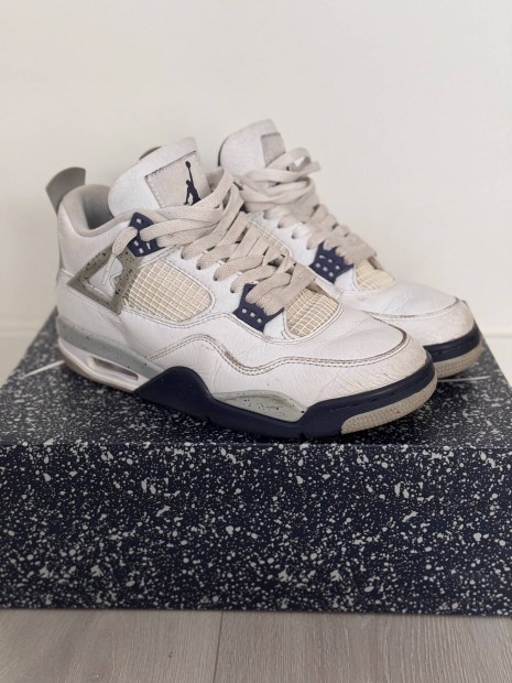 Air Jordan 4 retro white midnight navy