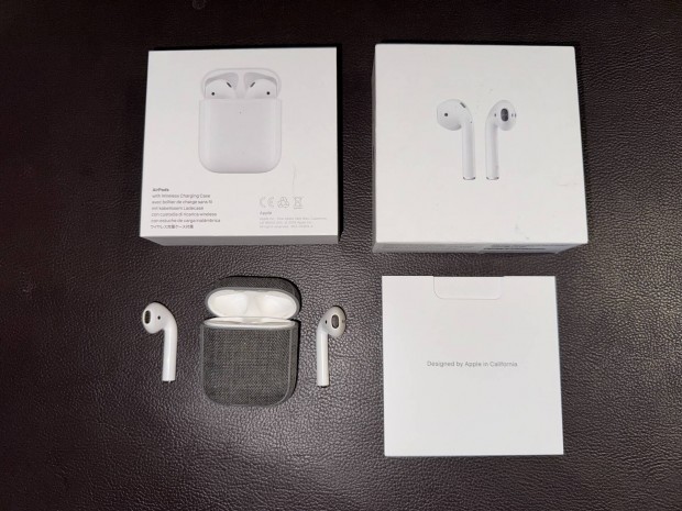 Airpods 2 vezetk nlkli tlttokkal + vdtokkal elad