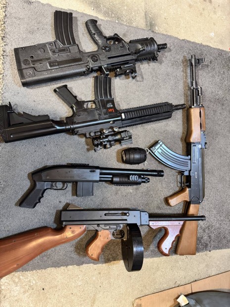 Airsoft felszerelések és fegyverek