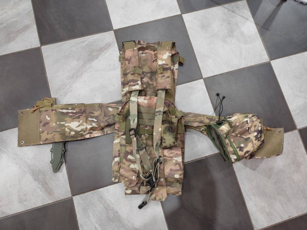 Airsoft mellény multicam (XL) kiegészítőkkel