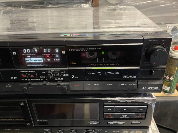 Aiwa Ad-WX808 auto-reverse stereo double kazetts