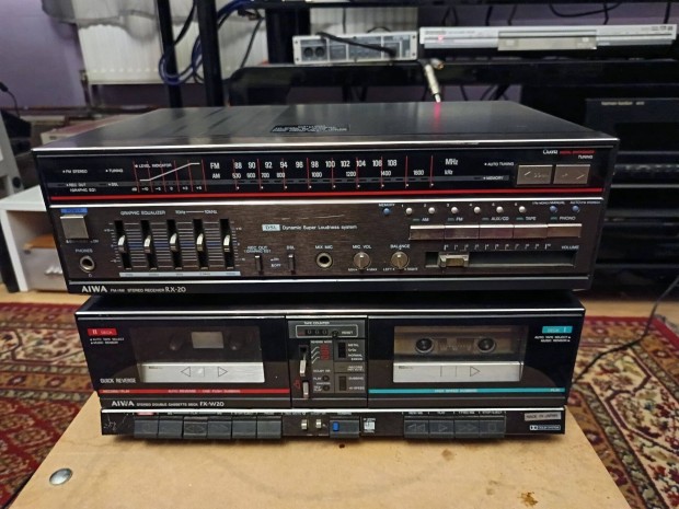 Aiwa FX-W20 dupla kazetts deck s RX-20 as rdierst elad!