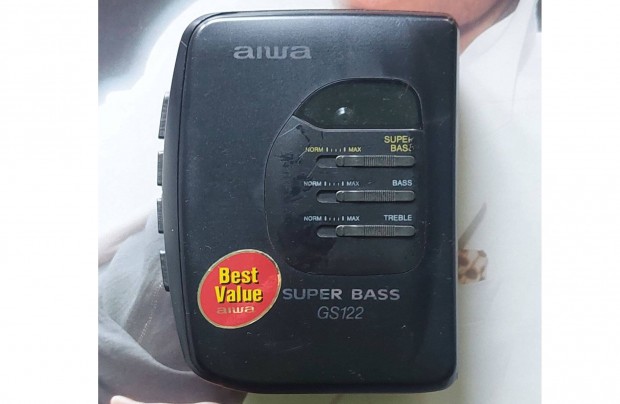 Aiwa GS122 STEREO Cassette Player Sztereó Walkman Kazettás MAGNÓ