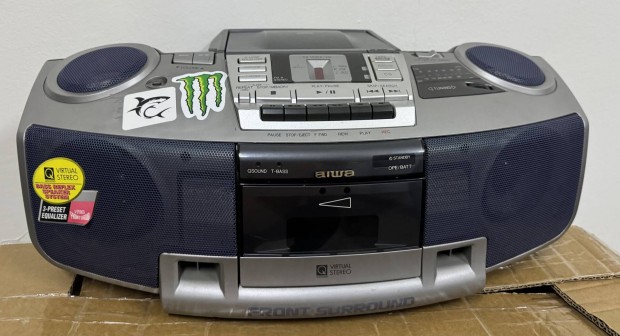 Aiwa cd kazetts magn boombox hifi