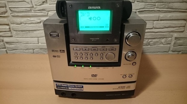 Aiwa fm ellapos hifi, 3 lemezes DVD CD lejtsz, rdi, AUX 