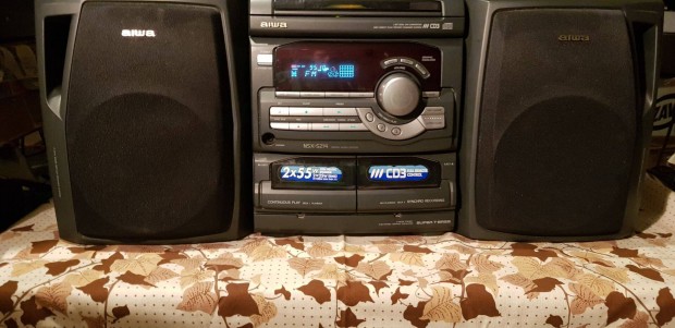 Aiwa nagyteljestmny hifi rdi tuner, magn deck, CD, AUX 95