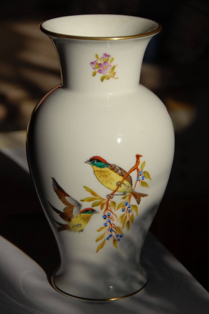 Ajkai Kaiser nagy méretű porcelán váza