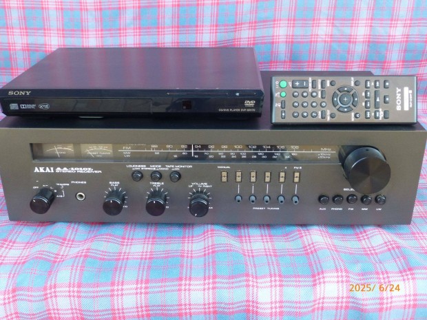 Akai AA-1010 L + Sony DVD lejátszó !