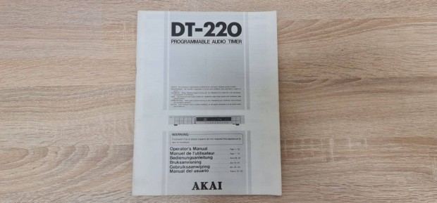 Akai DT-220 Timer hasznlati tmutat (Manual)