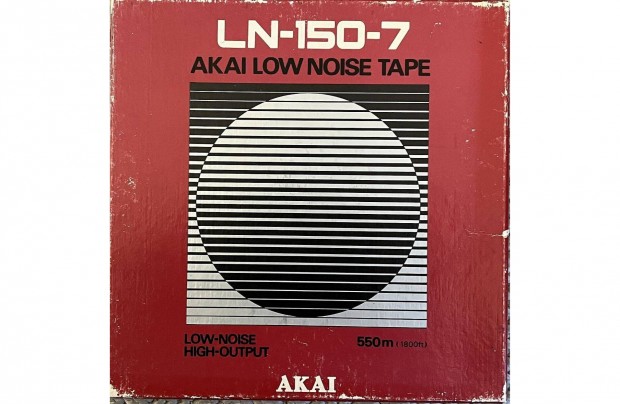 Akai LOW Noise Tape LN-150-7 550m magnszalag magnetofon szalag orss