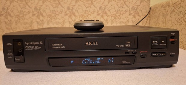 Akai VS G757 hi fi sztere vhs  video recorder 