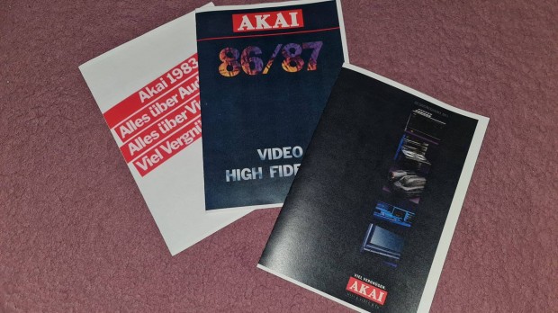 Akai 'Gesamt' Katalgusok 1983/1986/1993