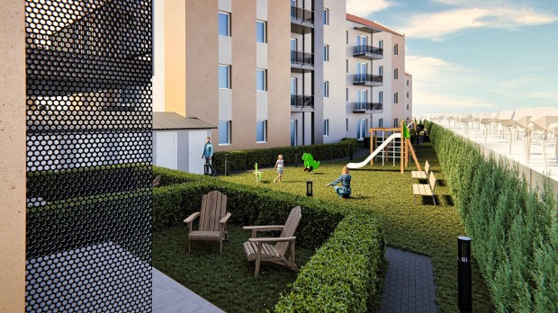 Akci� �ron Elad�! "A" �p�let. f�ldszint, 51 m2,1+1 szoba, 22 m2 kert!