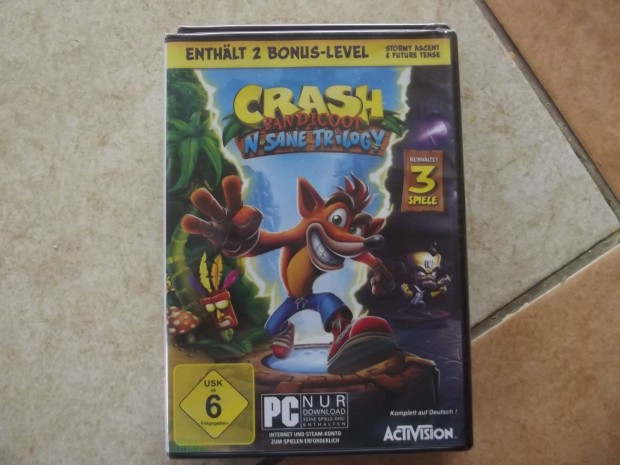 Akci Pc Eredeti Jtk : 46. Crash Bandicoot Nsane Trilogy 3 Jtk