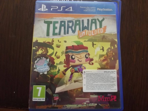 Akci Ps4 Eredeti Jtk : 120. Tearaway Unfolded ( Karcmentes)