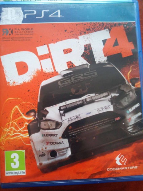 Akci Ps4 Eredeti Jtk : 140. Dirt 4 ( karcmentes)