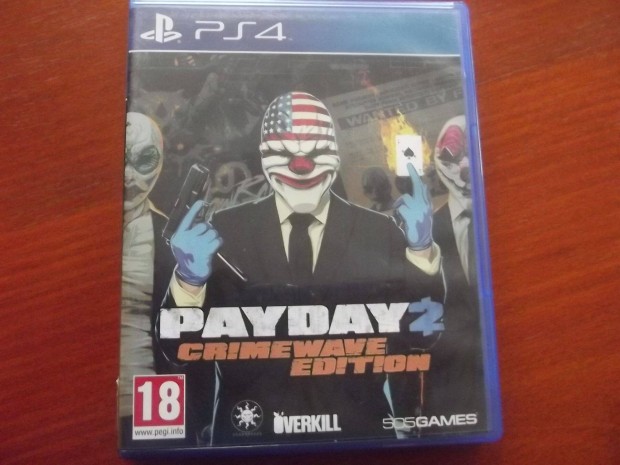 Akci Ps4 Eredeti Jtk : 6. Pay Day 2 Crimeware Edition (karcmentes