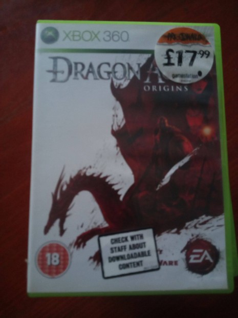 Akci Xbox 360 Eredeti Jtk : 170. Dragon Age Origins ( karcmentes)