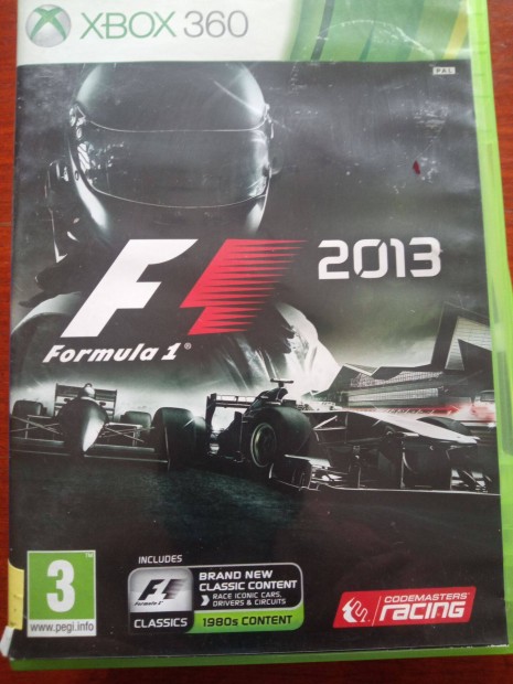 Akci Xbox 360 Eredeti Jtk : 2. F1 2013