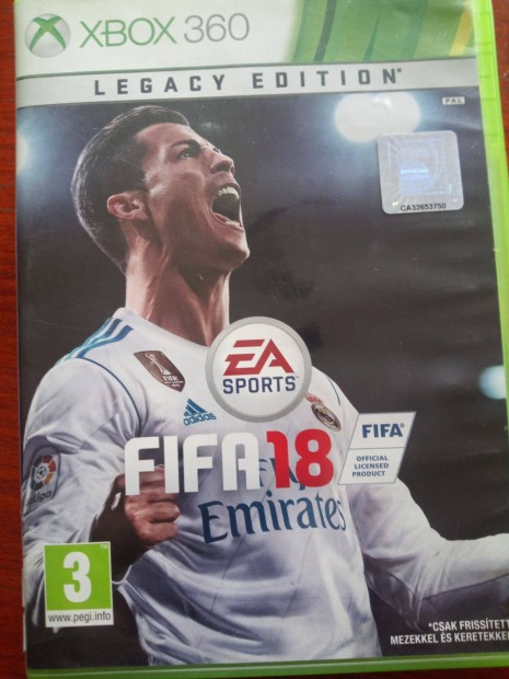 Akci Xbox 360 Eredeti Jtk : 5. Fifa 18 ( karcos)