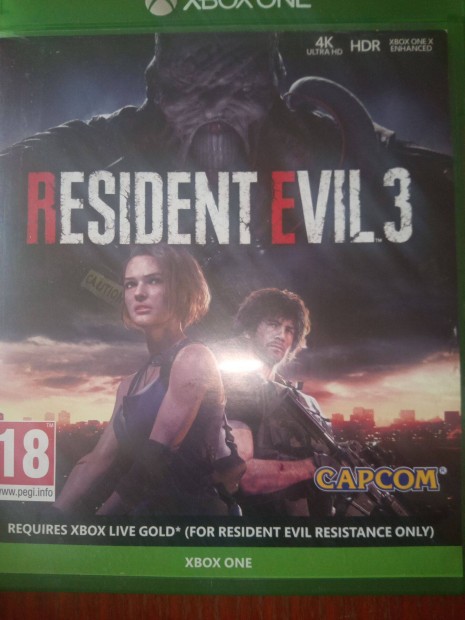 Akci Xbox One Eredeti Jtk : 48. Resident Evil 3 ( karcmentes )