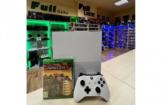 Akció Xbox One S 500GB Garanciával ajándék Minecraft játékkal
