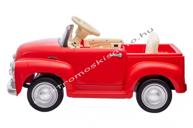 Akció! 12V-os Chevrolet 3100 Pickup piros 1szem. elektromos kisautó