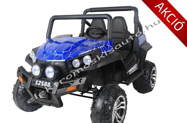 Akció! 24V-os Buggy XXL lakk kék kétszemélyes elektromos kisautó