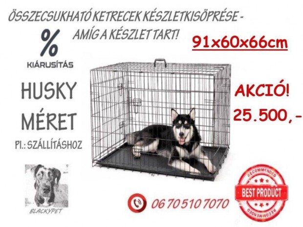 Akci! 91*60*66cm Ketrec Orszgos Szllts! kutya kennel, szobakennel