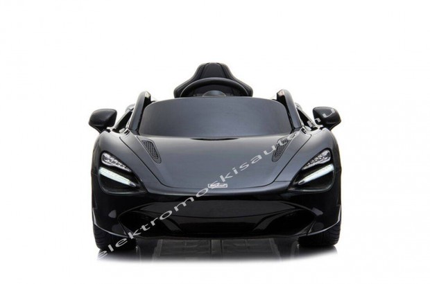 Akci! Egyszemlyes Mclaren 720S 12V fekete eredeti elektromos kisaut