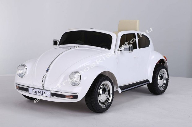 Akci! Egyszemlyes Volkswagen Beetle 12V OLD fehr elektromos kisaut