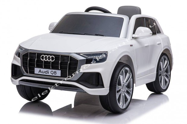 Akci! Eredeti licence AUDI Q8 12V fehr 1szemlyes elektromos kisaut