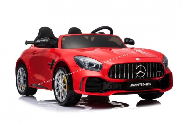 Akci! Eredeti licence Mercedes AMG GT R 12V piros elektromos kisaut