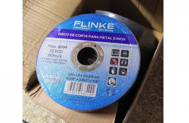 Akci! Flinke 115-s inox fmvg korong 1mm Minsgi termk!