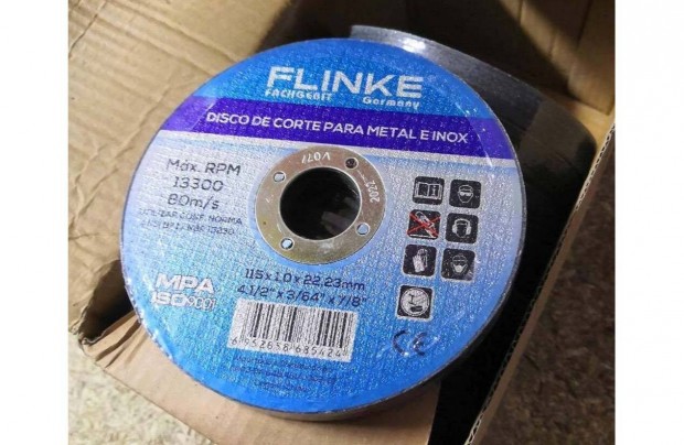 Akci! Flinke 115-s inox fmvg korong 1mm Minsgi termk!