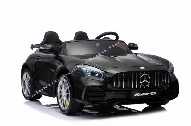 Akci! Ktszemlyes Mercedes AMG GT R 12V fekete elektromos kisaut