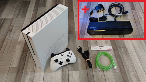 Akci! Kinect + Magyar Mens Xbox One S 500Gb Konzol +Ajndk Jtk!