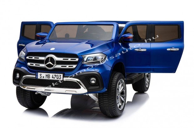 Akció! Lakk kék Mercedes Benz X Class AMG 12V 4x4 elektromos kisautó