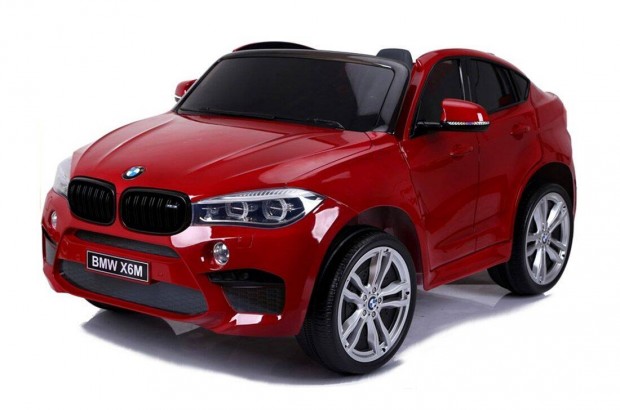 Akci! Lakk piros BMW X6M 12V ktszemlyes eredeti elektromos kisaut