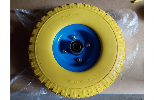 Akció! Molnárkocsi kerék tömör csapágyas 260mm
