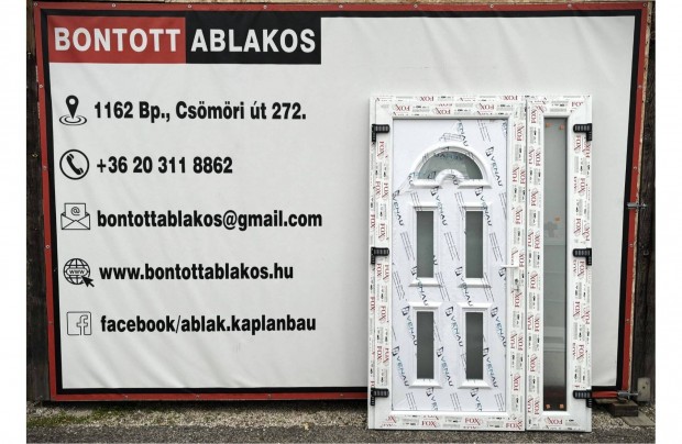 Akció! Új kétszárnyú (dupla) bejárati ajtó 135x205 cm