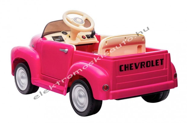Akci!!! Chevrolet 3100 Pickup pink egyszemlyes elektromos kisaut