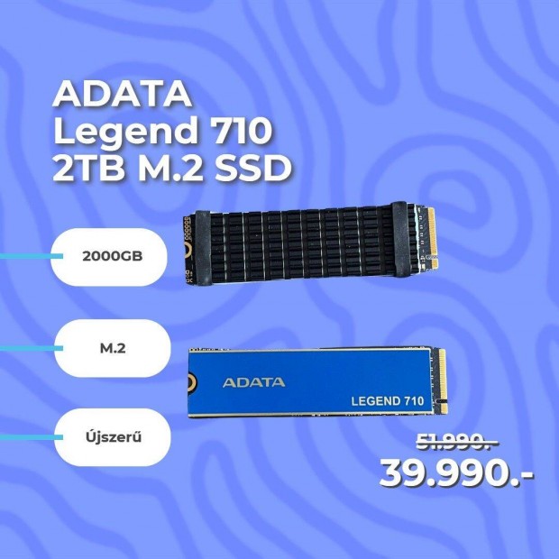 Akci, mint az j! Adata Legend 710 2TB M.2 SSD