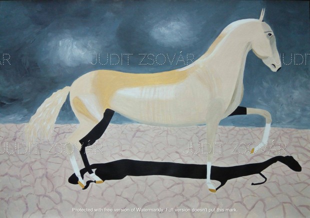 Akhal teke akril mszaki rajzlapon, mret: A2