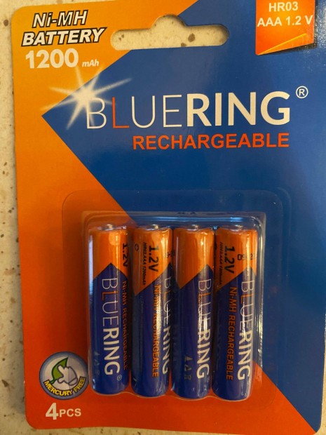 Akku AAA 1200mAh (4db) Bluering HR03