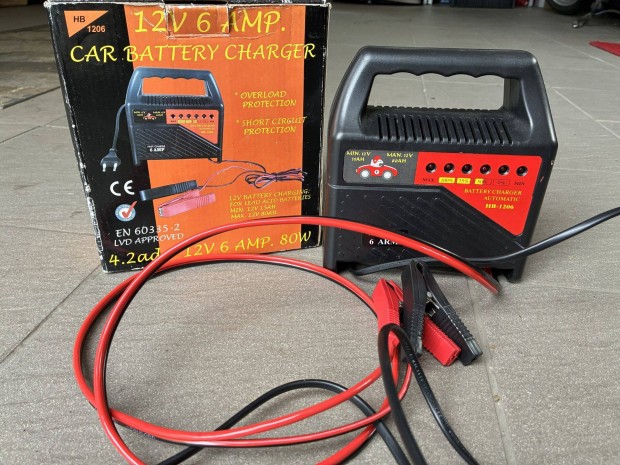 Akkumltor tlt 12Volt /6Amper Dobozos